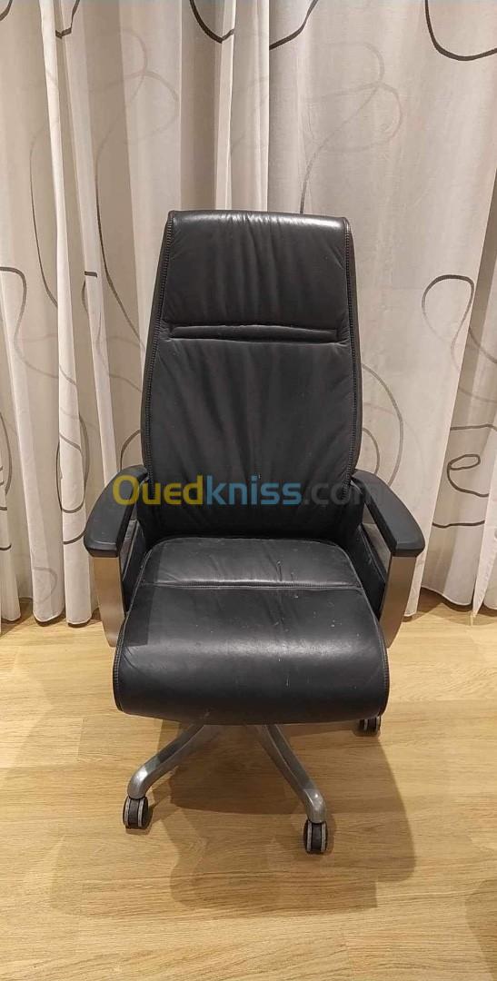 Fauteuil PDG en véritable cuir 