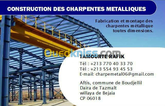 COSTRUCTION DES CHARPENTES METALLIQUES