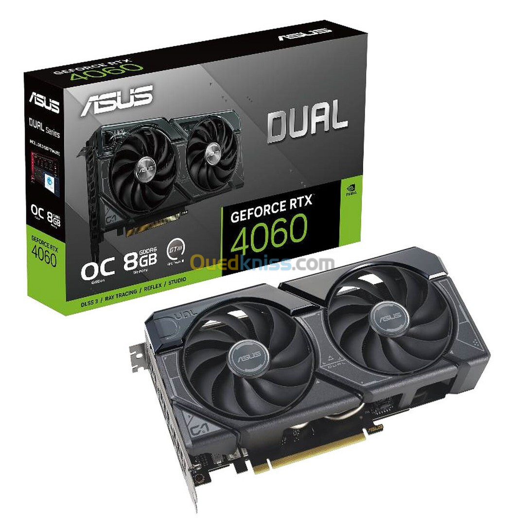 RTX 4060 8Go ASUS DUAL OC Black edition