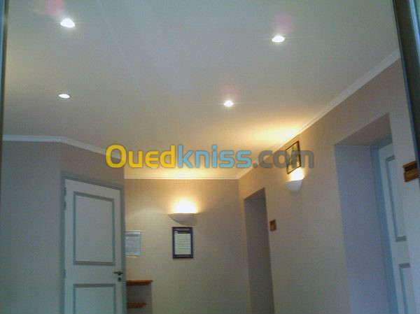 menuiserie aluminium , plafond en pvc