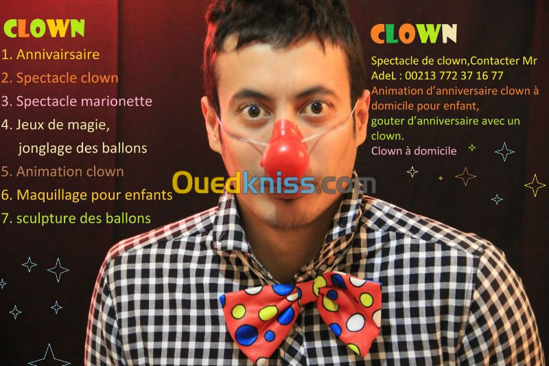 Clown Magicien alger