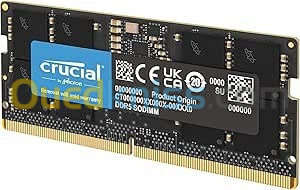 Crucial RAM 32x2 Go (64 GB ) DR5 4800MHz Pour Laptop