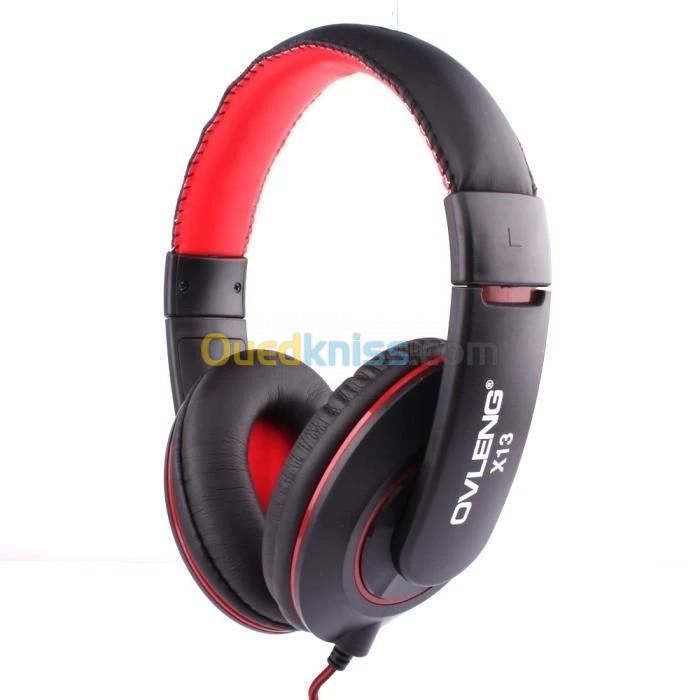 CASQUE GAMING POUR PC OVLENG PRO MIC X13 