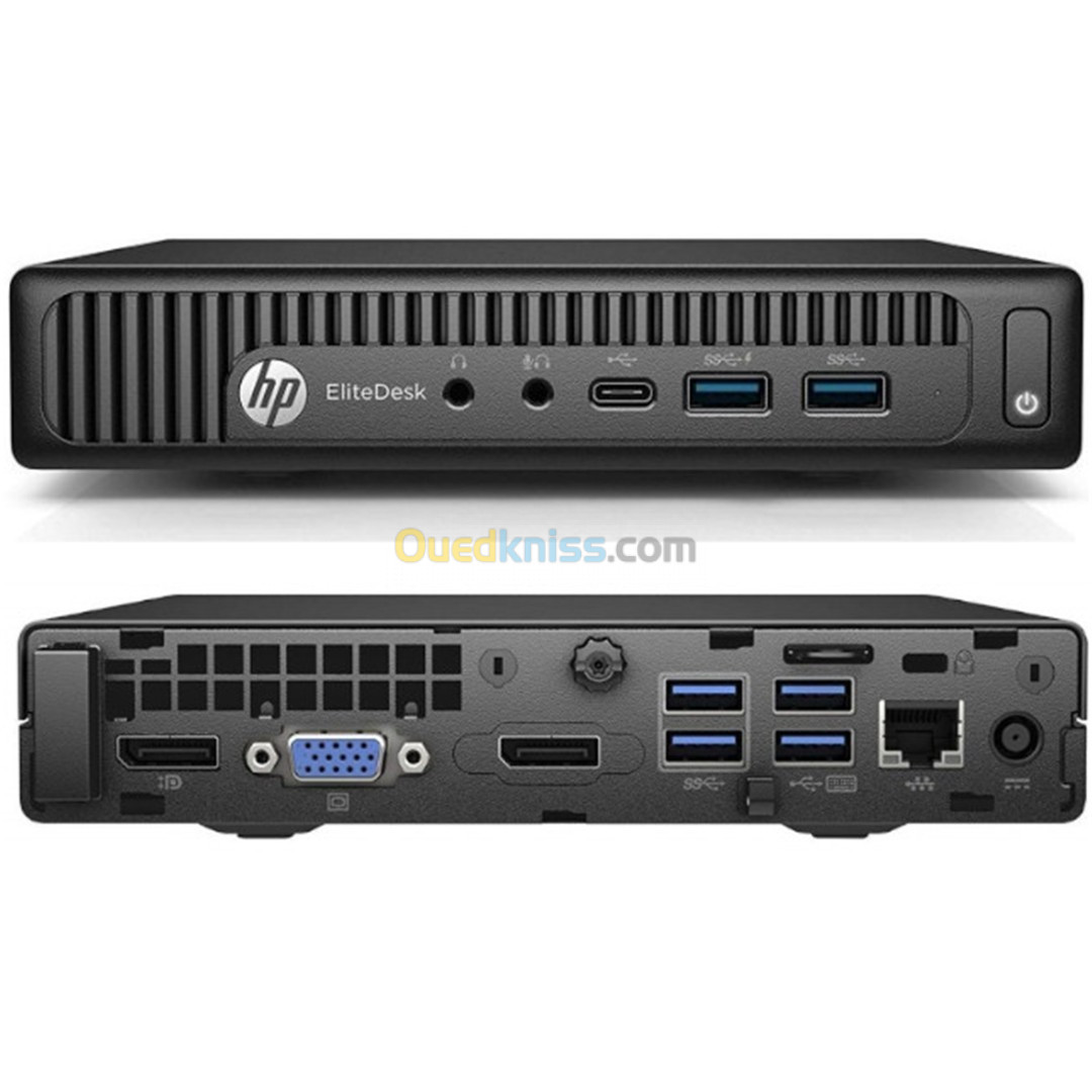 UNITE CENTRALE HP EliteDesk 800 G2 Desktop Mini UNITE CENTRAL I5 6ème-8GB 128 SSD