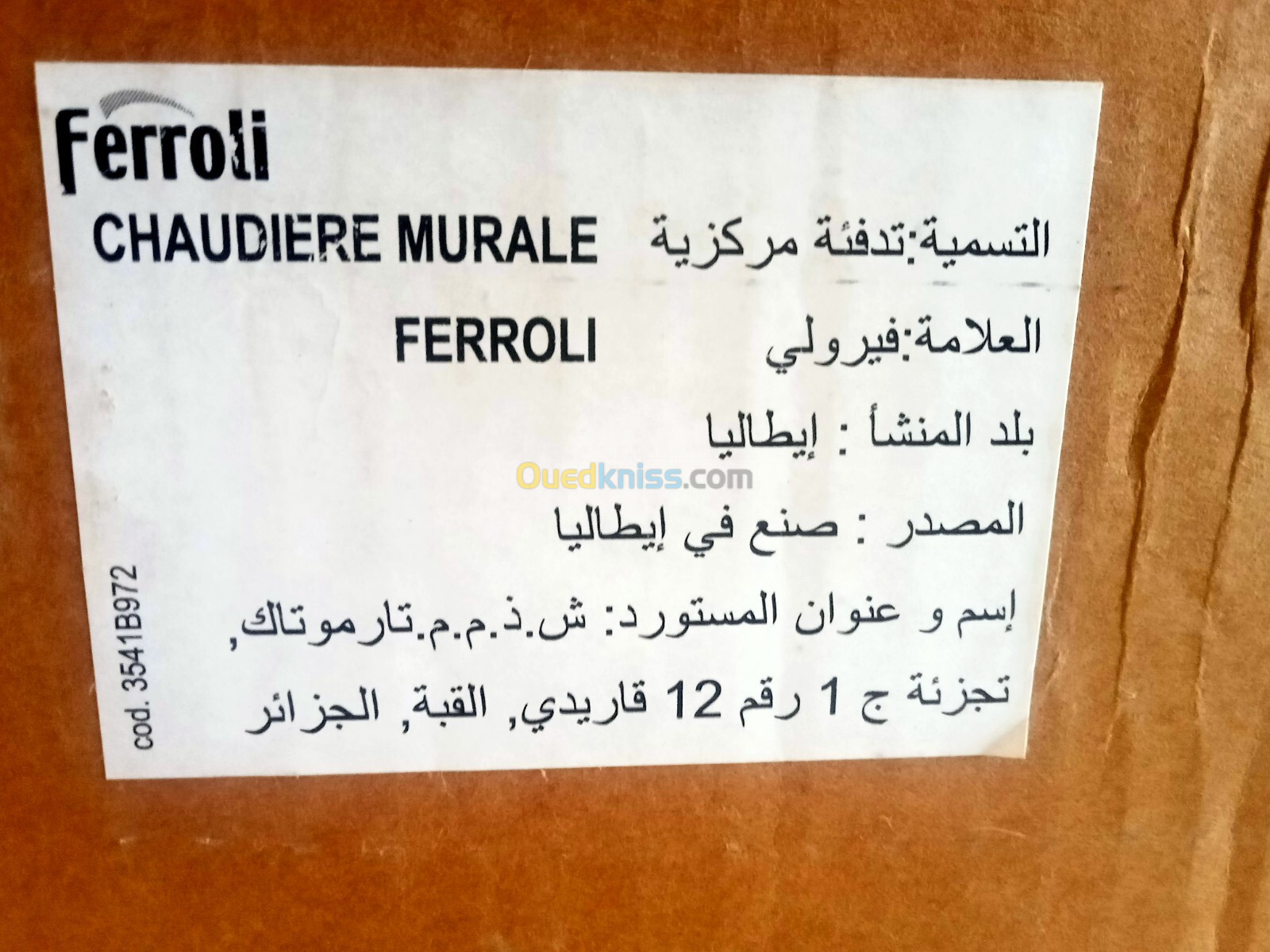 Chaudière murale Ferroli 