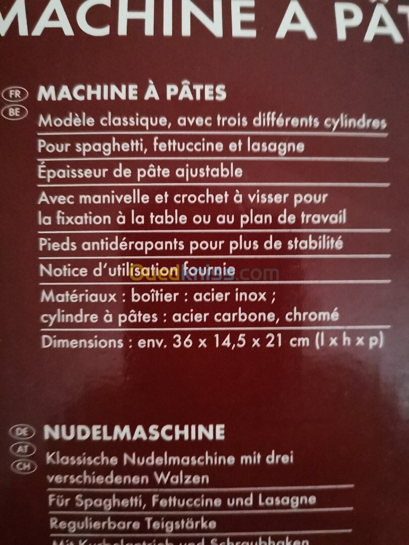 Machine à pâtes