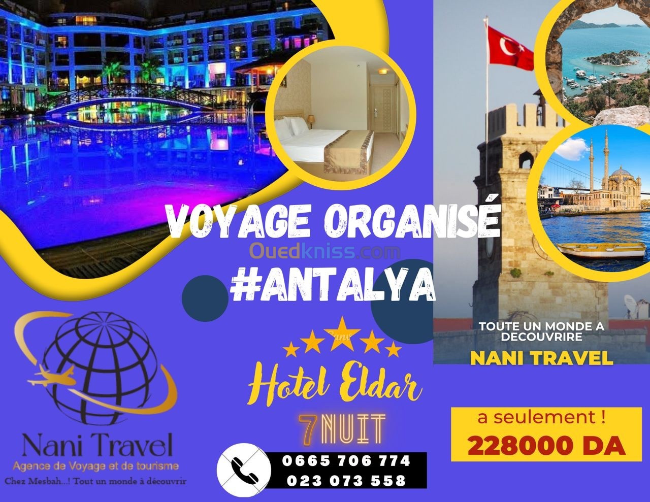 ouedkniss voyage antalya