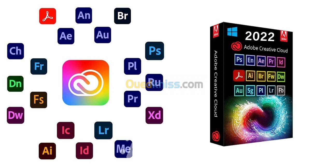 Adobe Creative Cloud 2024 - Full Version Licence À Vie For Windows/Mac