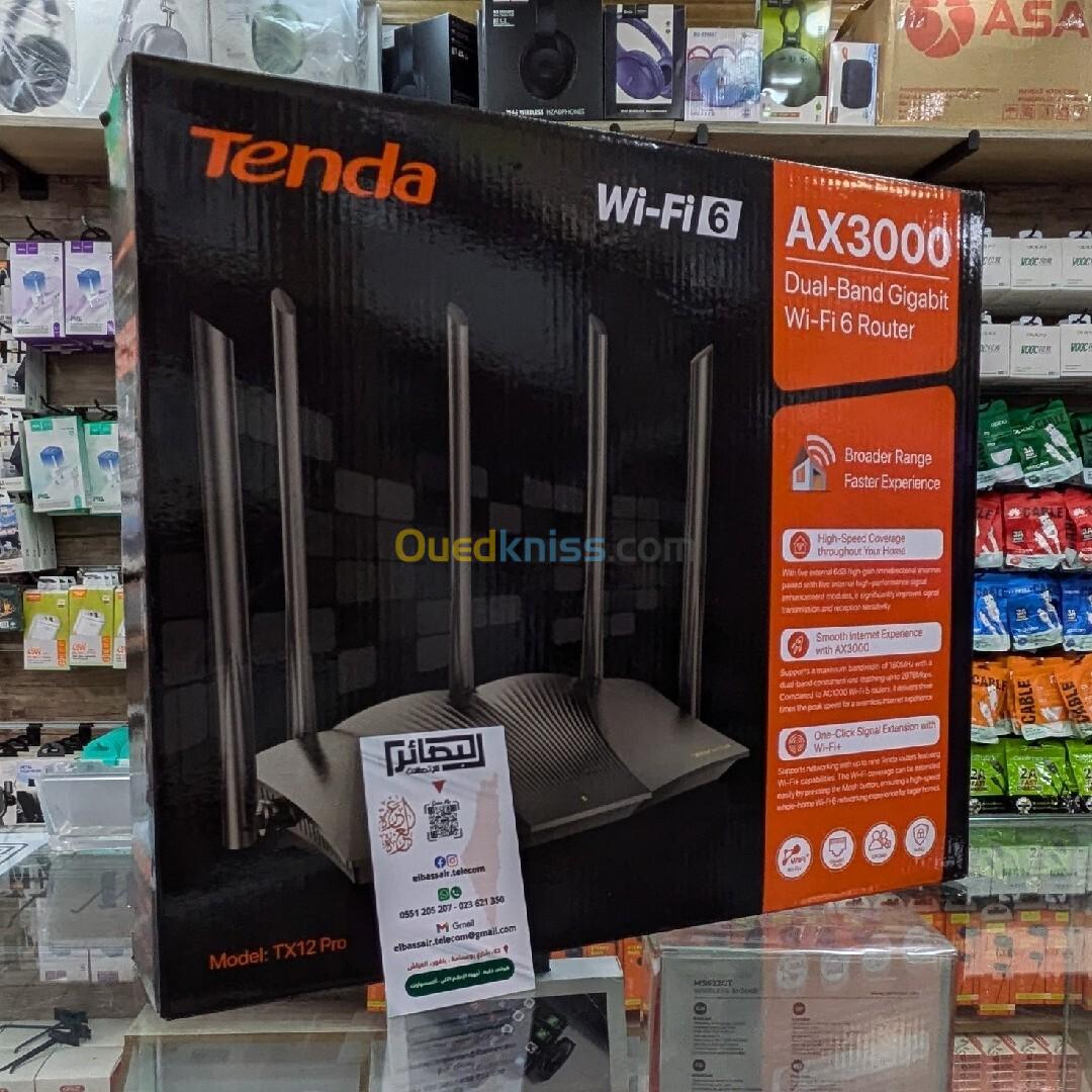 Tenda TX12Pro AX3000 Dual-Band Gigabit Wi-Fi Router 