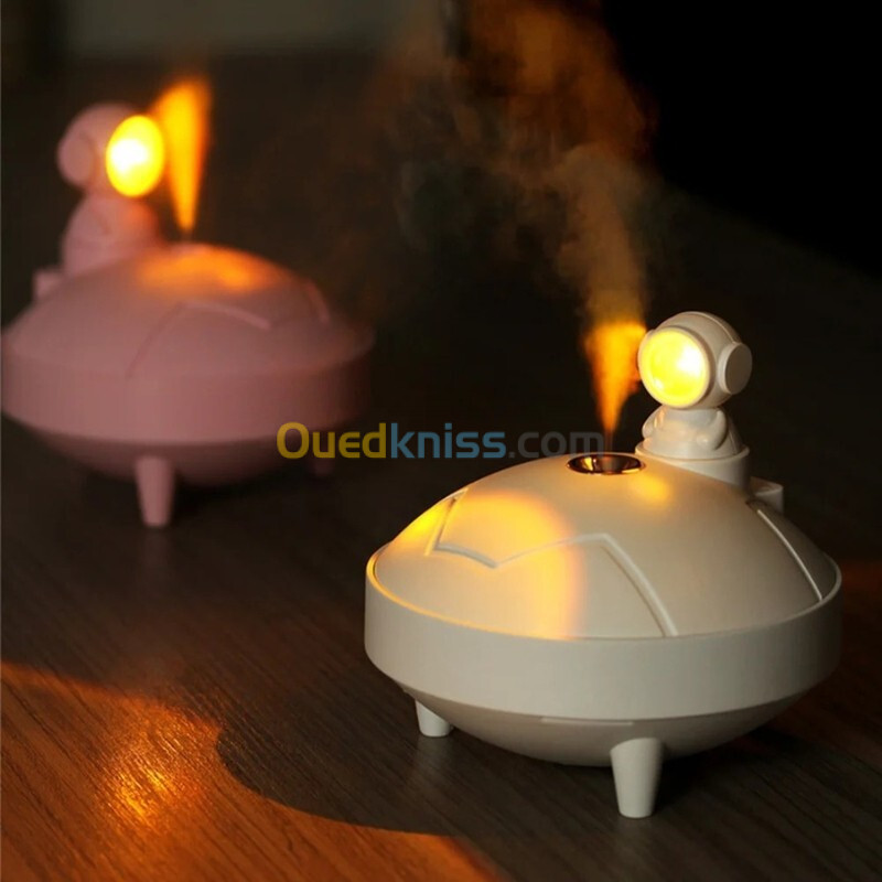 Lampe de coucher de soleil d'astronaute et humidificateur d'air sans fil