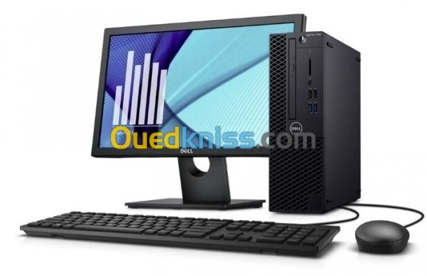  PC DE BUREAU DELL I5 / 4 EME / RAM 8GB /DISQUE 256GB SSD /ECRAN 22 /CLAVIER / SOURIS