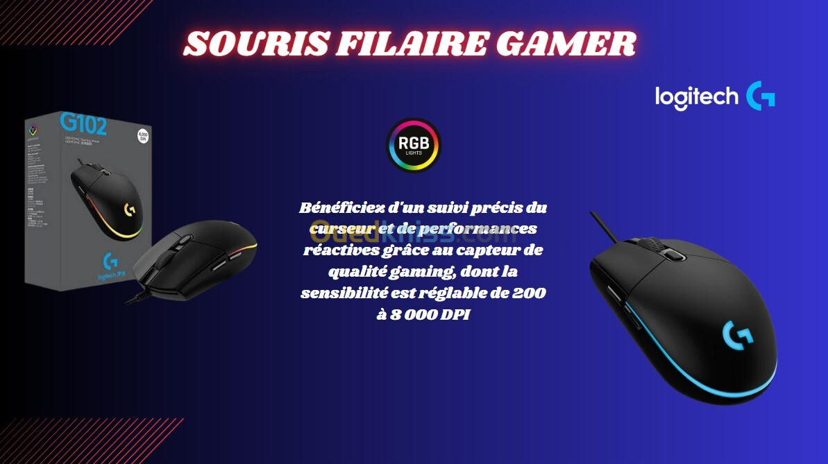 Souris Logitech G102