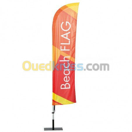 Beach flag courbé 2,80 Mètre