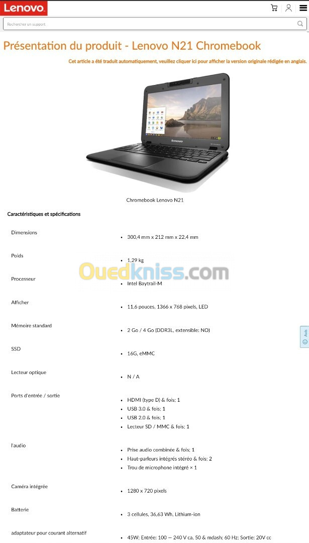 lenovo chromebook n21