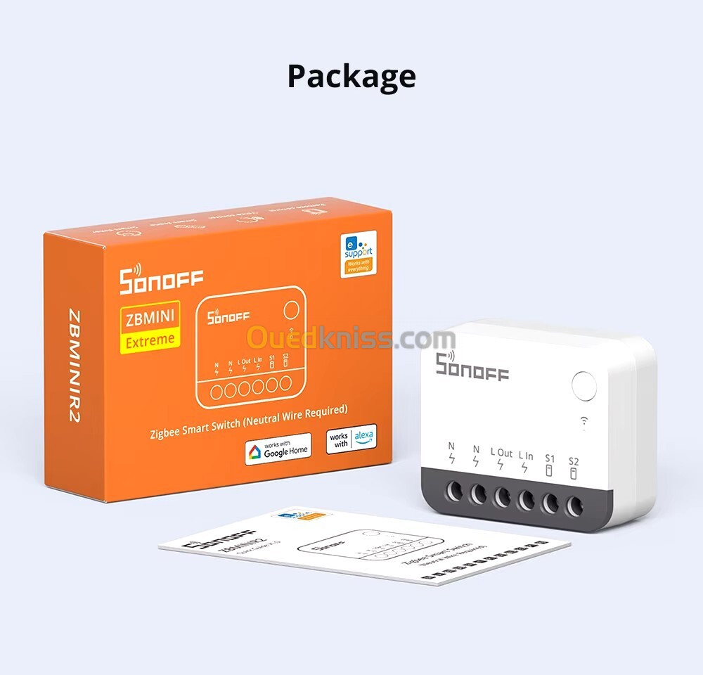 SONOFF ZBMINIR2 Zigbee Smart Switch Detach Relay Switch Remote Control via eWeLink Compatible Zigbee