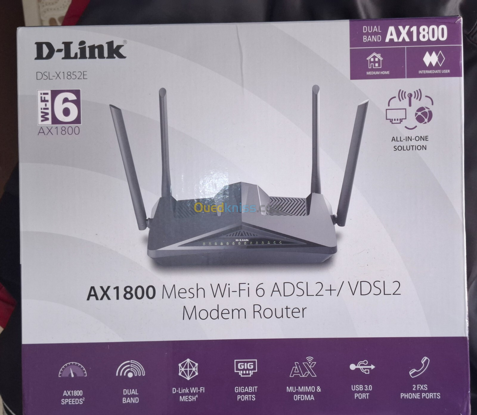 Modem D-Link WiFi 6 DSL-X1852E