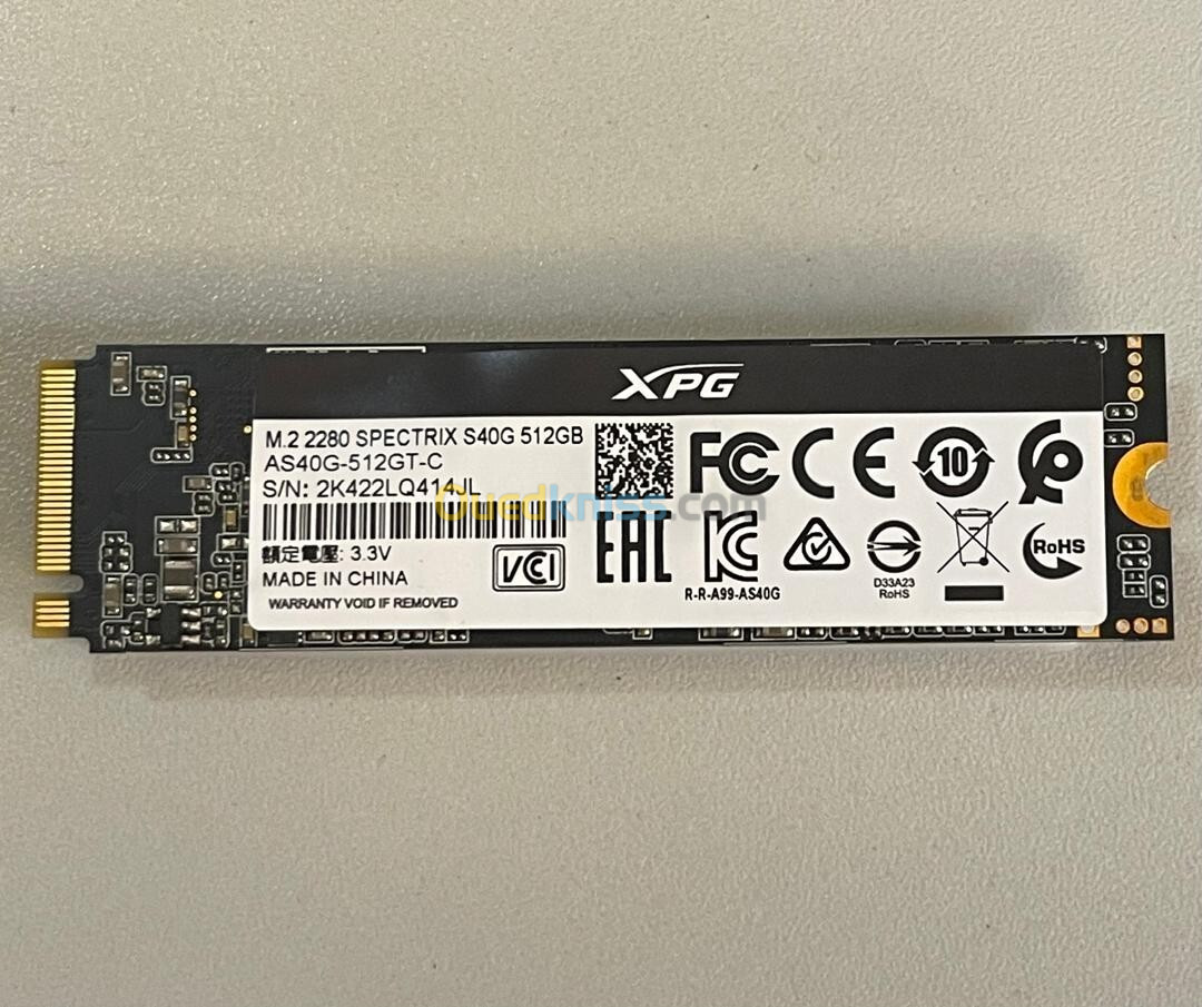 SSD M.2 NVME ADATA XPG SPECTRIX - 512Go