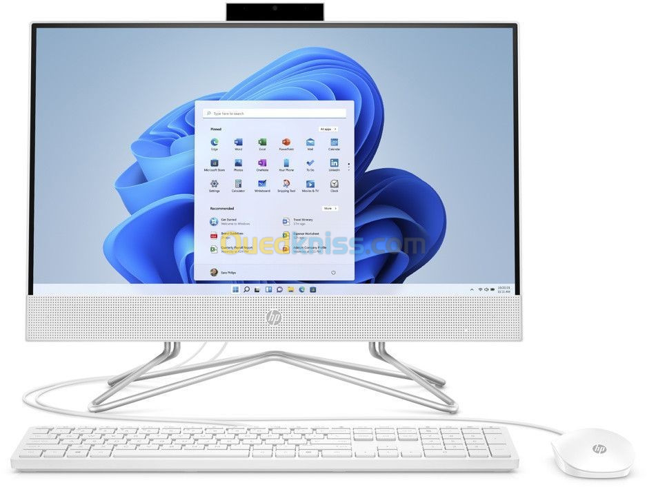 HP AIO 24 I3-1215U tactile  4 GO 256 GO SSD BLANC 24 FHD /INTEL IRIS X /WINDOWS 11