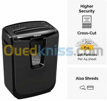 Destructeur de documents Fellowes Powershred LX25 coupe croisée Corbeille 11,5L  Noir