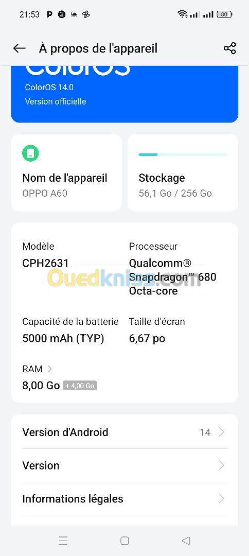 Oppo Oppo A60