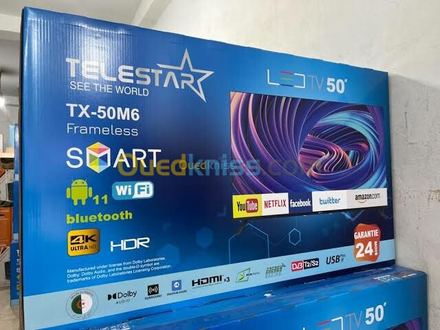 Promotion tv telestar 50 pouce Smart Android 4k 