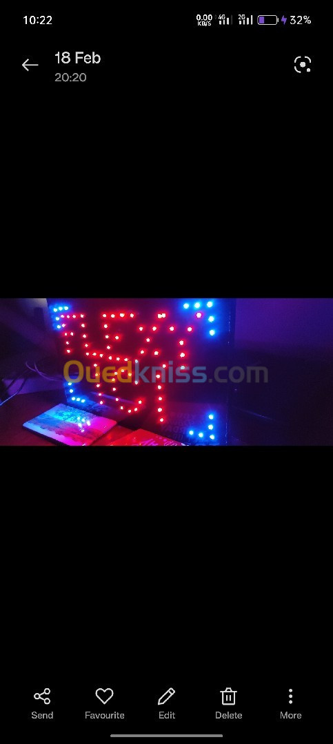 Plaque lumineuse flexy ici