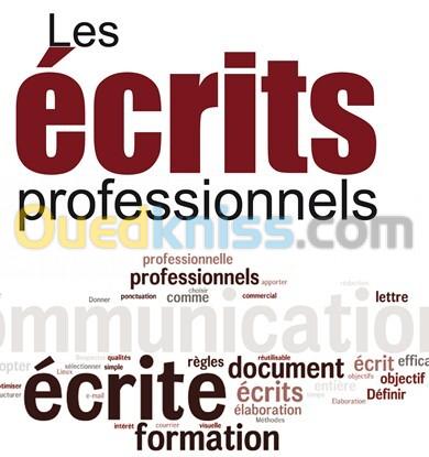 Proposition de services. Formations sur les Écrits Professionnels