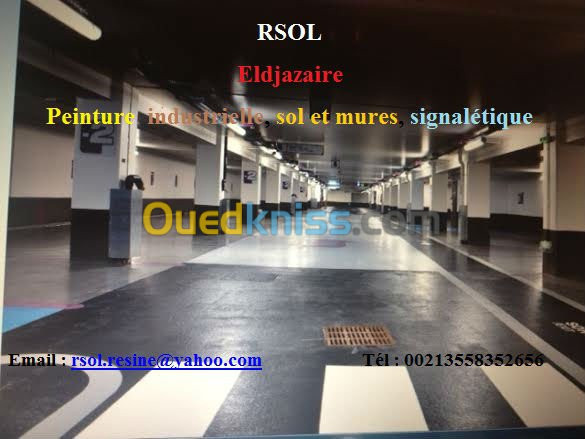 résine époxy sol mur et signalitique