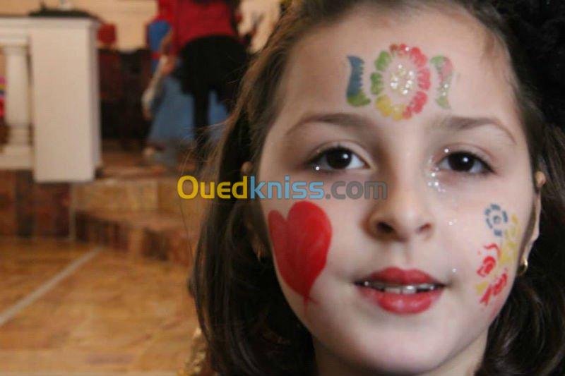 clown maquillage à domicile sur alger