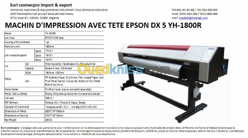 vente machine d'impression-plotair-uv