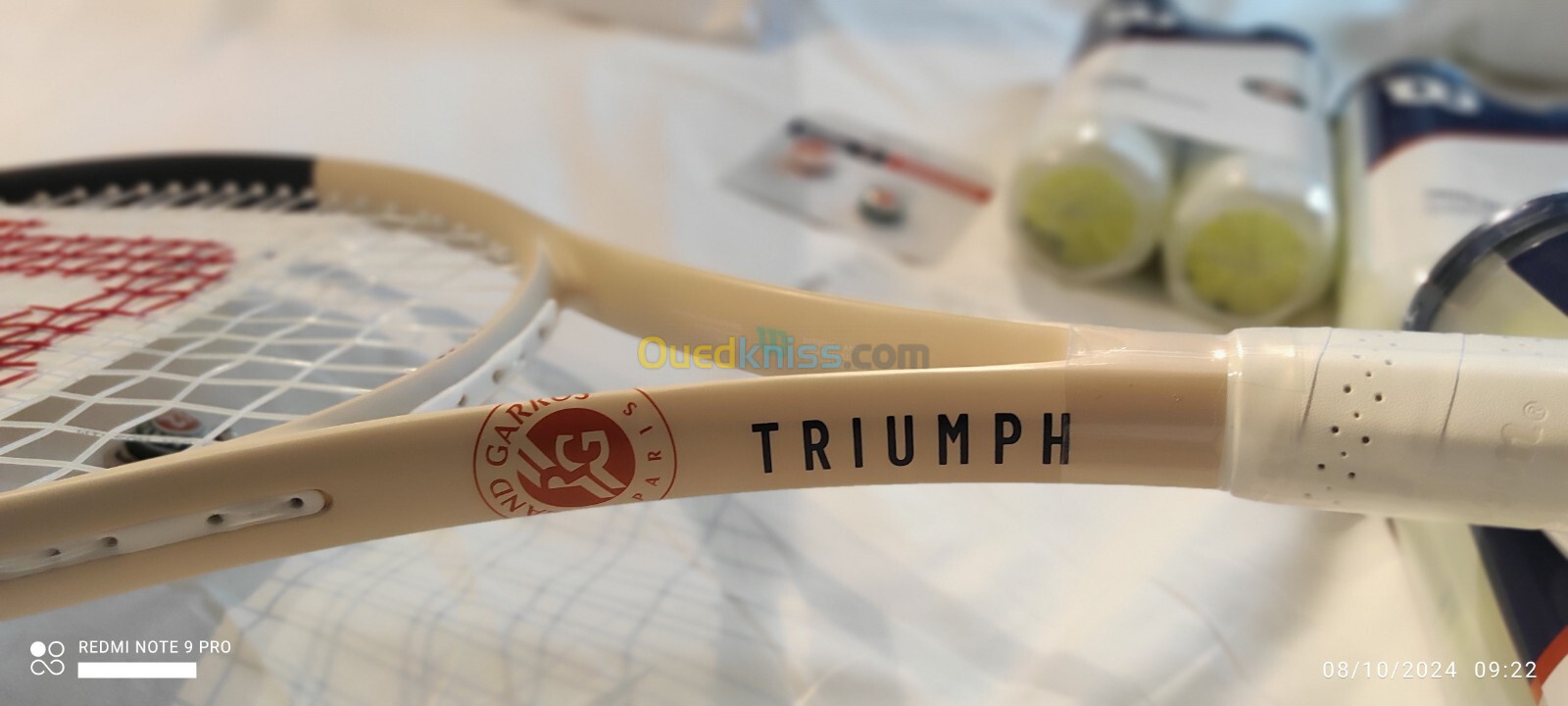 RAQUETTE DE TENNIS WILSON OFFICIAL PARTNER ROLAND GARROS TRIUMPH