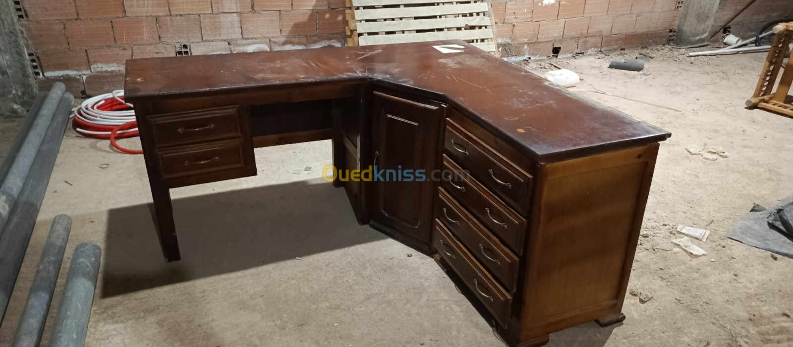 Bureau L en bois être 