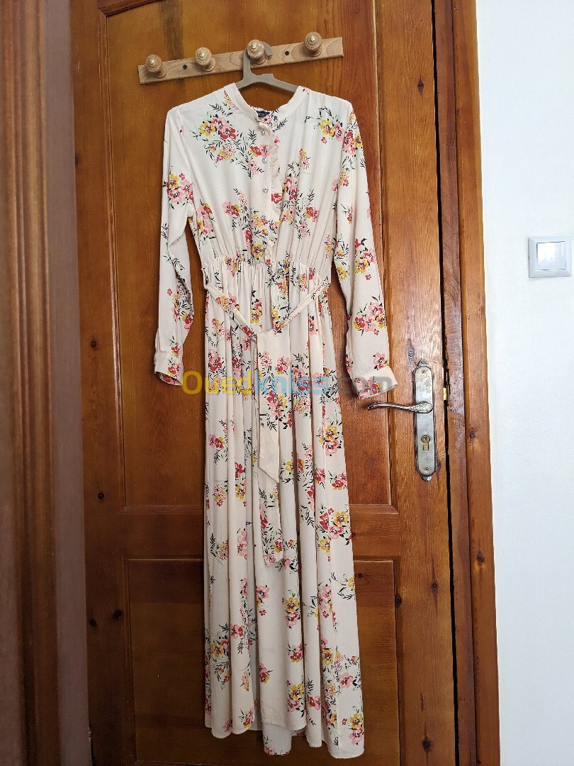 Robe longue Vintage à fleurs 