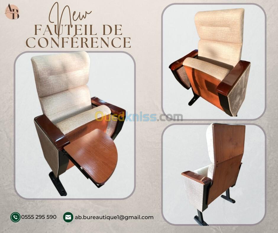 Nouveaux fauteuils de conférence - Design élégant et confort optimal - (rouge, beige, bleu)