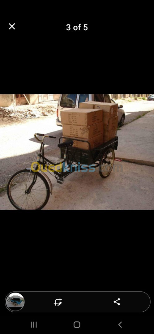 Conducteur de tricycle et transporteur de marchandises