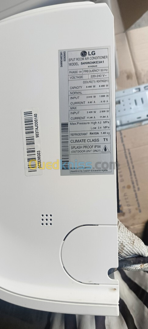 Climatiseur LG 24 Btu + Support