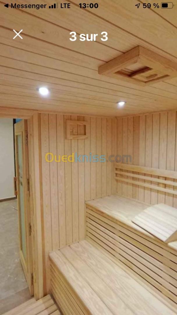 Réalisation sauna hammam sûr mesure 