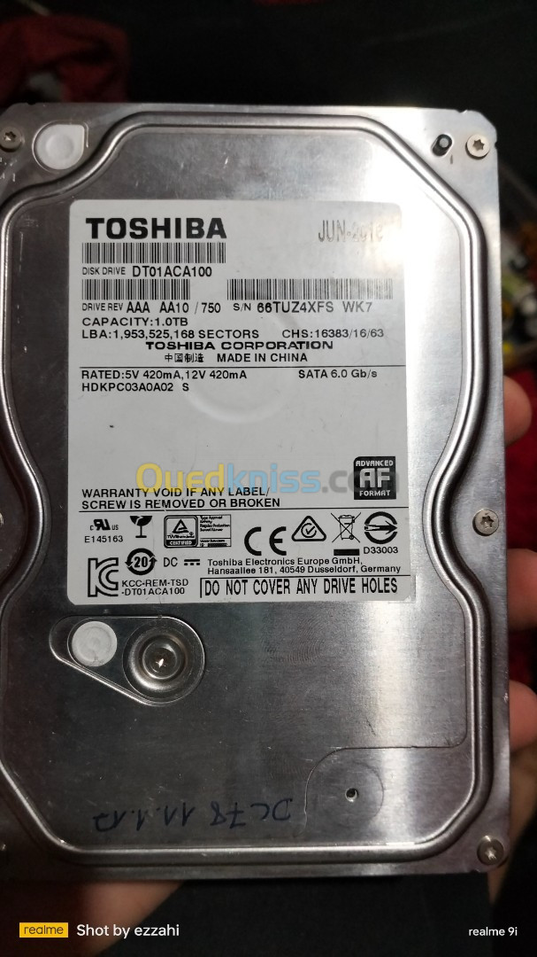 Disque dur Toshiba 1TB