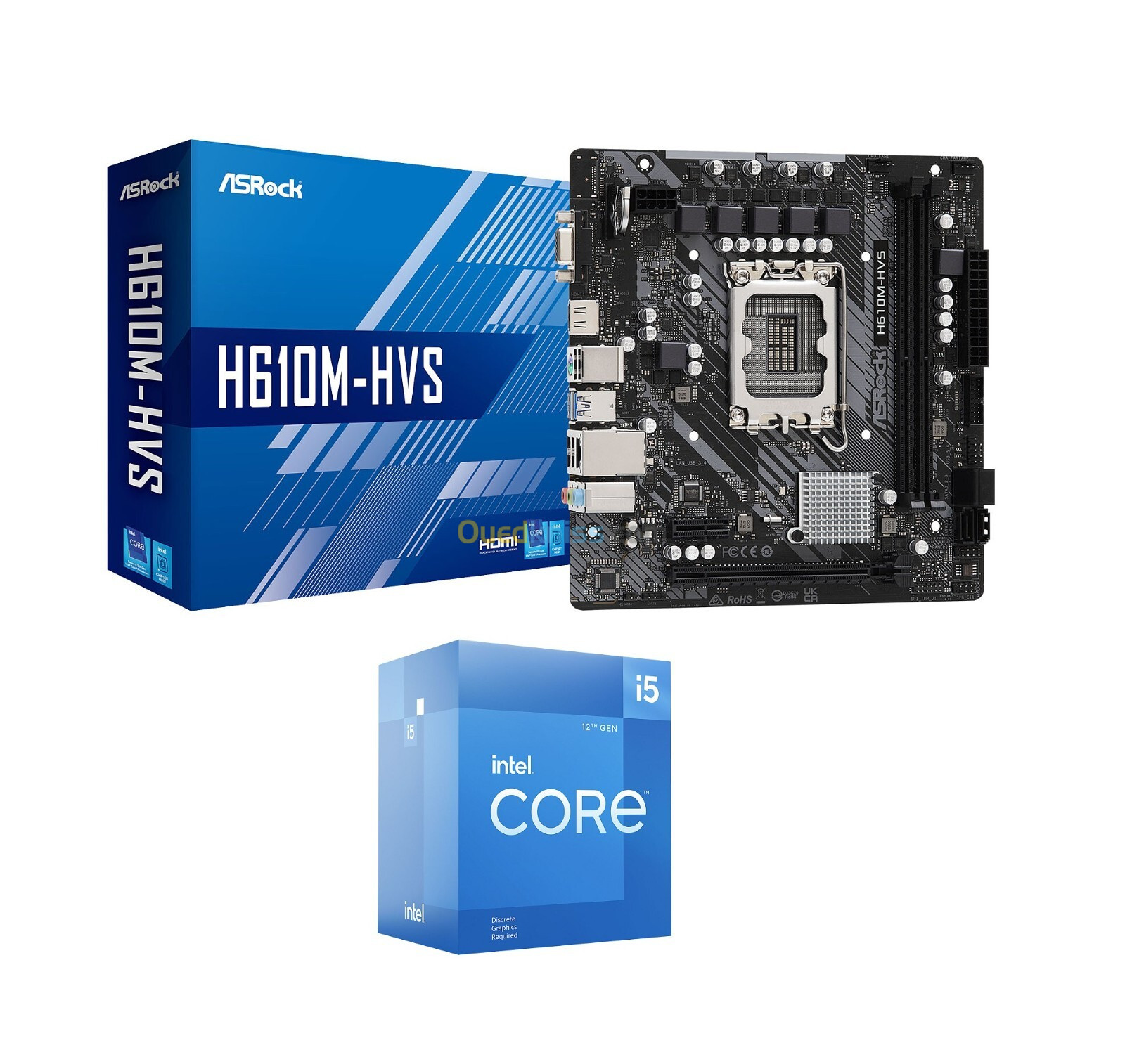 I5 12400F Box + Asrock H610M-HVS