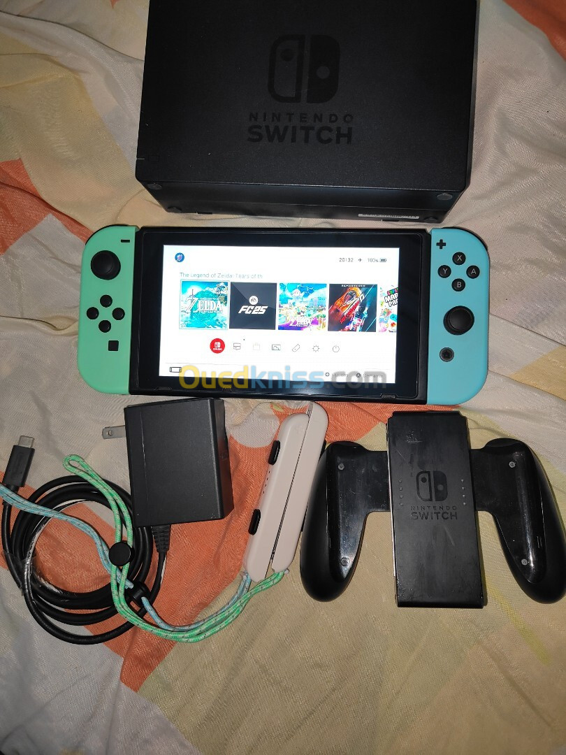 Nintendo switch V2 2020 flashée puce 256 go 