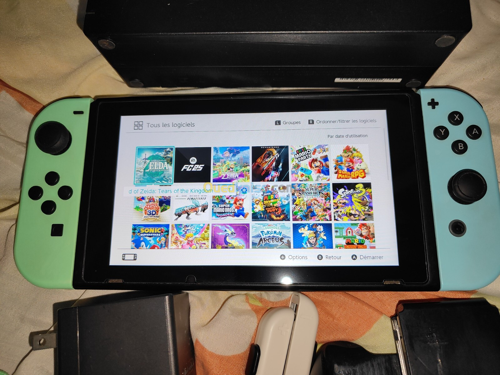 Nintendo switch V2 2020 flashée puce 256 go 