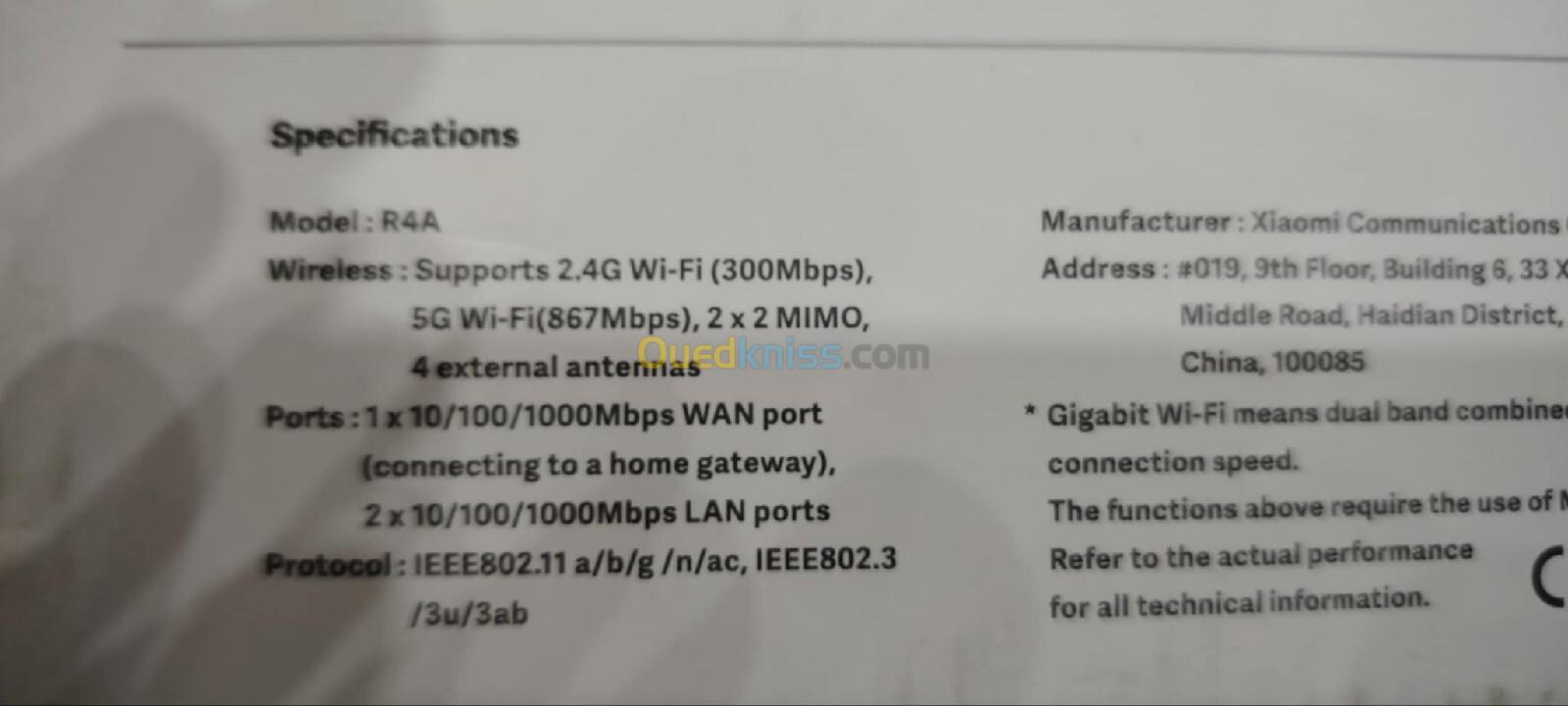 Mi Router 4A Xiaomi  Gigabit 1000 Mbps