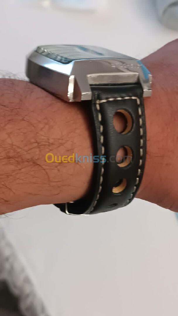 Bracelet cuir boucle déployante pour montre 