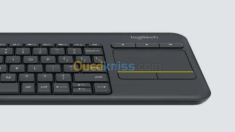 Logitech K400 Plus Clavier Sans Fil Touch TV Avec Contrôle Média et Pavé Tactile