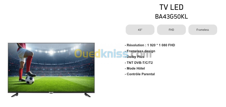 TV Brandt 43" FullHD