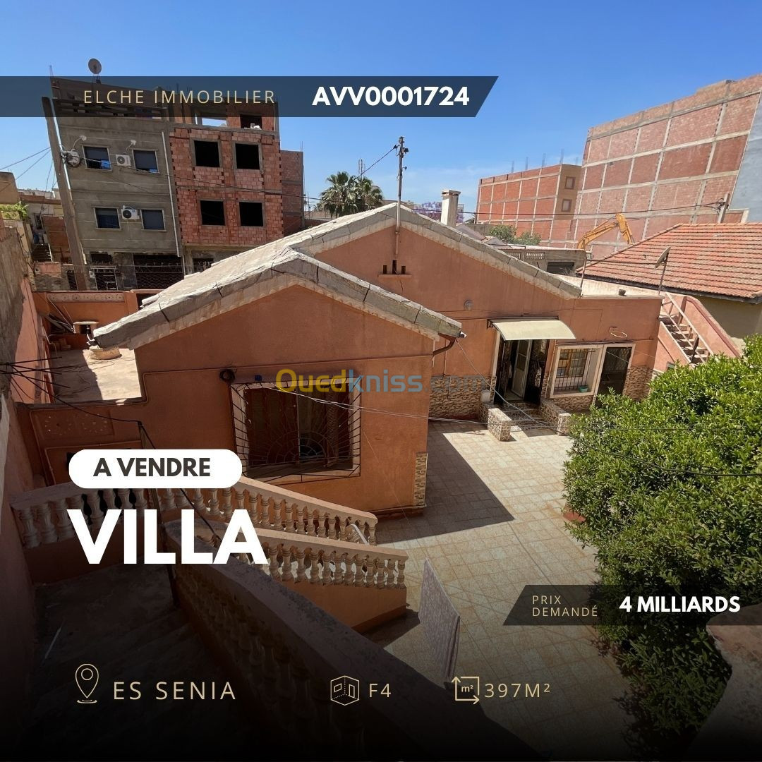 Vente Villa Oran Es senia