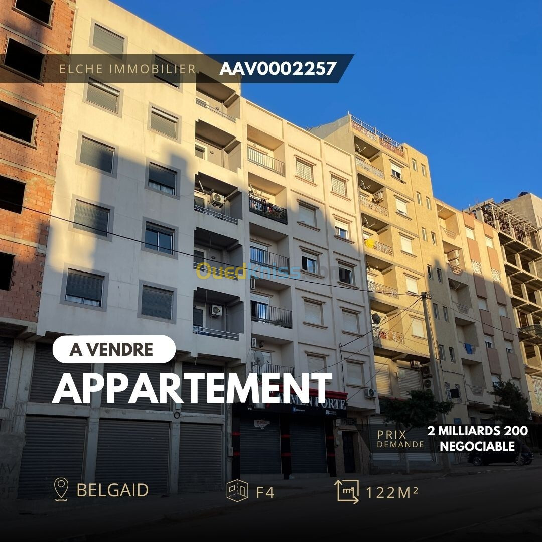 Vente Appartement F4 Oran Bir el djir