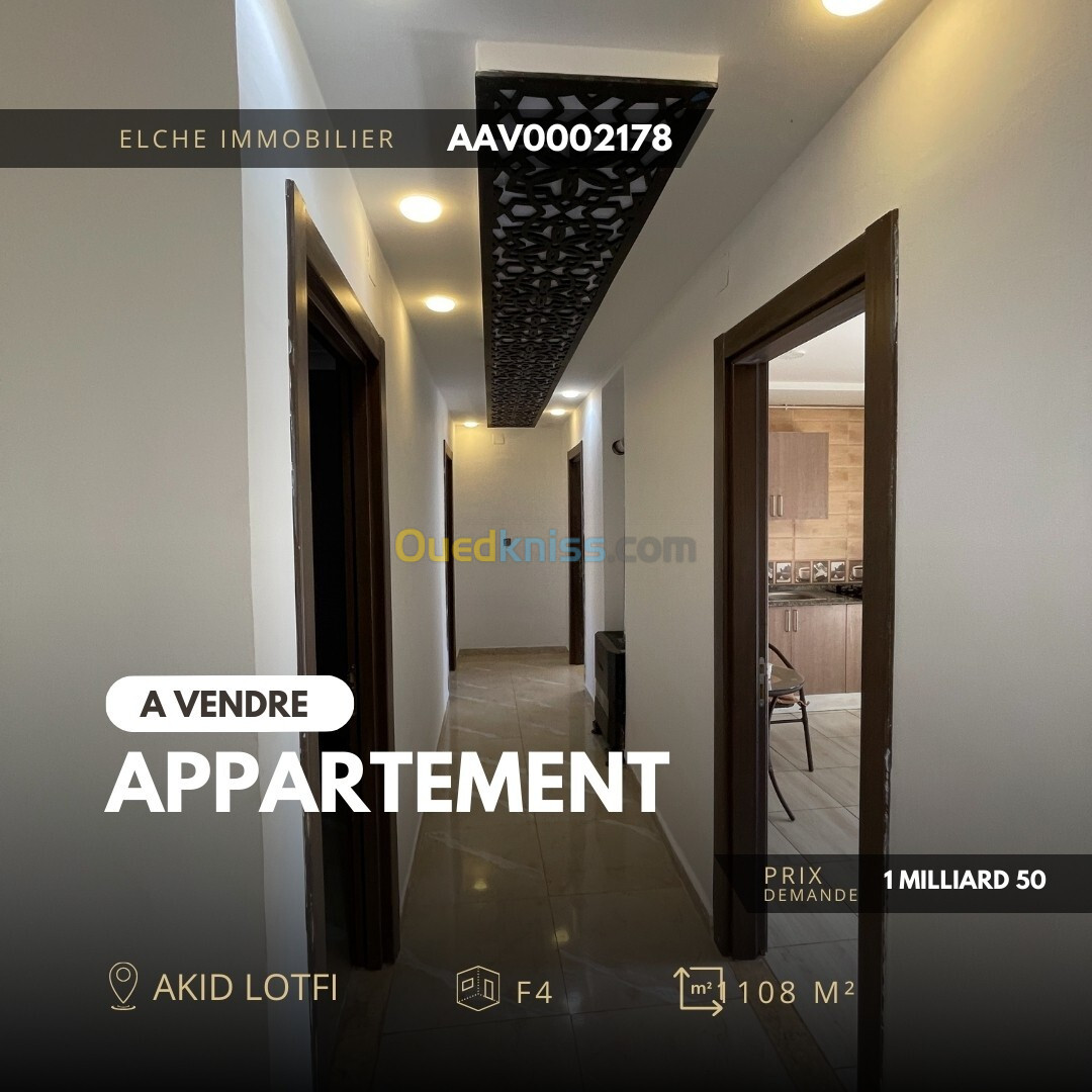 Vente Appartement F4 Oran Bir el djir