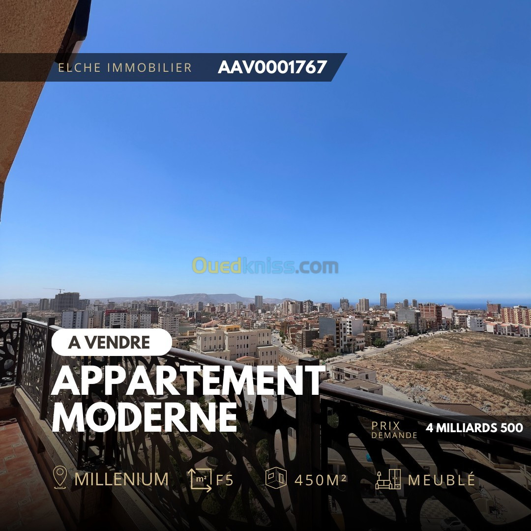 Vente Appartement F5 Oran Bir el djir