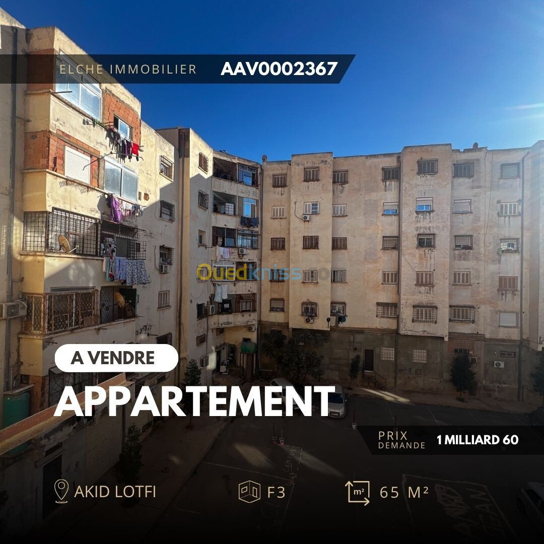 Vente Appartement F3 Oran Bir el djir